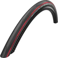 Schwalbe One Tube Type, 25", Stadt / Trekking, Tubeless-Reifen, Klappbarer Wulst, Allround, Schwarz, Rot