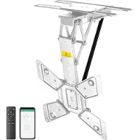 My Wall TV-Deckenhalterung HL46MW für Fernseher 23-65" / 58-165cm Funk- und App-Fernbedienung Weiß