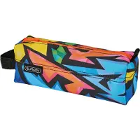 Herlitz Neon Art, Weiches Federmäppchen, Polyester, Mehrfarbig, Muster, Reißverschluss, Pubertät