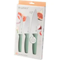 Berghoff 3950529, Messer-Set, Edelstahl, ABS, Edelstahl, Grün, Leo
