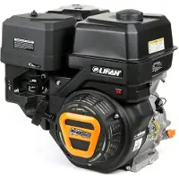 Wiltec LIFAN KP460 Benzinmotor mit 15,6 PS Einzylinder für Rüttelplatten und Baumaschinen, luftgekühlter 4-Takt Motor mit 25,4 mm Kurbelwelle, OHV-Ventilsteuerung & 459 cc Hubraum