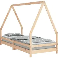 Syfax Kinderbett 90x200 cm Massivholz Kiefer