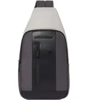 Piquadro Rucksack aus Stoff in Grau