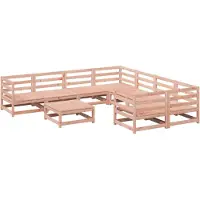 vidaXL 9-tlg. Garten-Sofagarnitur Massivholz Douglasie