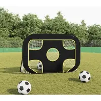 Prolenta Maison Exclusive - Fußballtor mit Torwand 120x80x80 cm Polyester