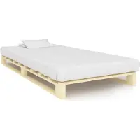 Syfax Palettenbett Massivholz Kiefer 90×200 cm