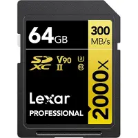 Lexar Professional 2000x SD Karte 64GB, SDXC UHS-II (LSD2000064G-BNNAG)