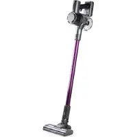 Domo Stabstaubsauger Do247Sv kabellos, Li-Ionen-Akku, 35 Min. Laufzeit, 200 W, HEPA-Filter, 0,45 L, 107,5 cm H, antibakteriell