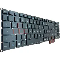 T-ProTek DE Tastatur Keyboard ohne Rahmen mit Beleuchtung für Acer Predator 15 G9-591G