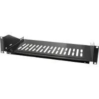 Logilink Rack - Regal - Schwarz, RAL 9005 - 2U - 48.3 cm (19")