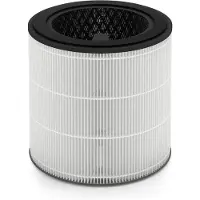 Philips Original Ersatz HEPA 3-in-1 Aktivkohle Filter für AC0830/10, absaugbar, bis zu 12 Monate (FY0293/30)