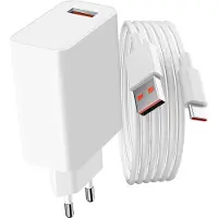 Xiaomi , Original Ladeset: USB-Netzteil (33W) mit USB / USB-C Kabel, Weiß