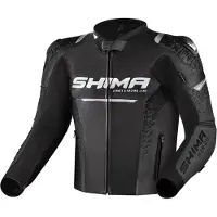 SHIMA STR 2.0 Schwarz Motorrad Lederjacke Größe 56
