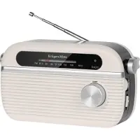 Krüger&Matz Tragbares analoges Radio mit 5-V-Stromversorgung oder Bluetooth-Batterien von Kruger&Matz