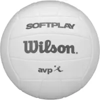 Wilson Volleyball AVP Soft Play - Weicher Trainingsball für Freizeit und Wettkampf, verfügbar in Blau, Pink und Weiß.