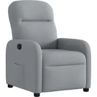 Syfax Relaxsessel Hellgrau Stoff
