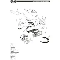 Arai Renegade-v Helm-front Belüftung