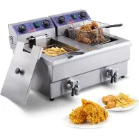 Vevor Kommerzielle Fritteuse 2 x 8 L