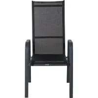 Venture Home Stuhl Copacabana Schwarz 2er-Pack