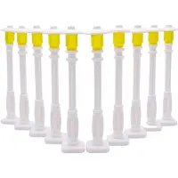 LEGO City Straßenlaternen Weiß mit gelben Lampen - NEU! Menge 10x