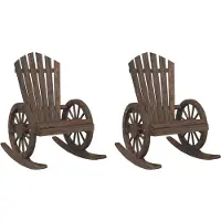 vidaXL Adirondack-Schaukelstühle 2 Stk.