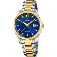 Festina Uhr Swiss Herren silber gold Armband Edelstahl UF20027/2