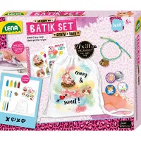 Lena Batik Crazy & Lazy Set, Bastelset für Kinder, 8 Jahr(e), Mehrfarbig