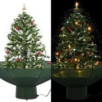 vidaXL "SPRING SALE"Schneiender Weihnachtsbaum langlebig - modernes Design - mit Schirmfuß Grün 75 cm GermanyMöbel 28046 - Künstliche Weihnachtsbäume