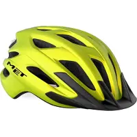 Met CROSSOVER II Fahrradhelm, gelb metallic matt, Größe M