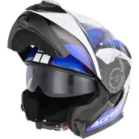 Acerbis Serel Graphic Blau Weiß Klapphelm Größe XS
