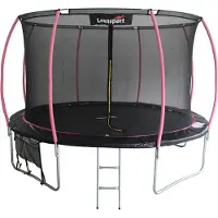 Lean Sport Max Trampolin 366 cm, Schwarz-Rosa