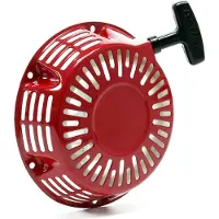 Wiltec LIFAN Ersatzteil für 9 PS Benzinmotor Handstarter, Seilstarter für 4-Takt Motor, Benzin Motor luftgekühlt, Go-Kart Motor E10 kompatibel