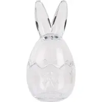 Clayre & Eef Glastopf Ei Ø 9x17 cm Transparant Glas
