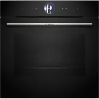 Bosch Serie 8 HSG7261B1 Dampfbackofen mit Bedienring, Schwarz, 71 L