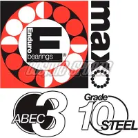 ABI Enduro Bearings 7901 2RS ABEC 3 MAX Angular Contact Lager, 12x24x6
