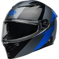 Bell Lithium Shear Grau Blau Integralhelm Größe S