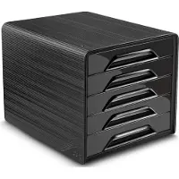 Cep Schubladenbox Smoove CLASSIC 5 Schübe schwarz