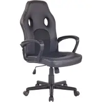 CLP Gaming Bürostuhl Elbing höhenverstellbar und drehbar schwarz/schwarz