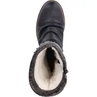 Rieker Damen Stiefel Warmfutter Kordel Winterstiefel Raffung Strick Z4755, Größe:37 EU, Farbe:Schwarz