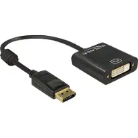 DeLOCK 62601, 0,2 m, DisplayPort, DVI-I, Männlich, Weiblich, Gold