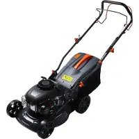 KRAFT&DELE | Benzin Rasenmäher, 8kM, selbstfahrend, 45L Grasfangkorb, 40cm, leichtgewichtiger Gartenmäher