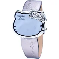 Chronotech Hello Kitty CT.7104L/22 Damen-Armbanduhr, Edelstahl-Gehäuse, Leder-Armband