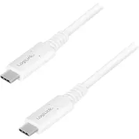 Logilink CU0180, 0,8 m, USB C, USB C, 40 Gbit/s, Weiß