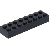 LEGO 2x8 Stein 3007 - 250 Stück Schwarz