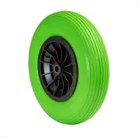 WAGNER System WAGNER Schubkarrenrad PANNENSICHER - Polyurethangeschäumtes Rad Ø 400 mm, Breite 75 mm, Achse 20 mm, Tragkraft 100 kg - 04840201