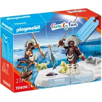 Playmobil Family Fun 70606 Geschenkset "Eisangler"