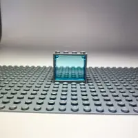 LEGO 1x4x3 Fenster Transparent Blau Grauer Rahmen für Haus, Gebäude NEU! Menge 50x