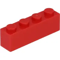 LEGO 50 Stück 3010 Stein Brick 1x4 Part Basic Steine 50 Rot