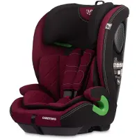 Caretero , i-Size Autositz Kinder, Vorne Babyautositz 76-150cm, Vivo Burgunderrot