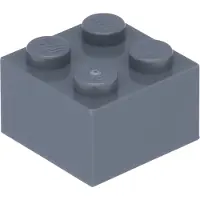 LEGO 2x2 Stein 3003 - 100 Stück Dunkles bläuliches Grau